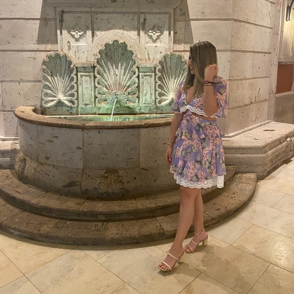 Floral lace dress